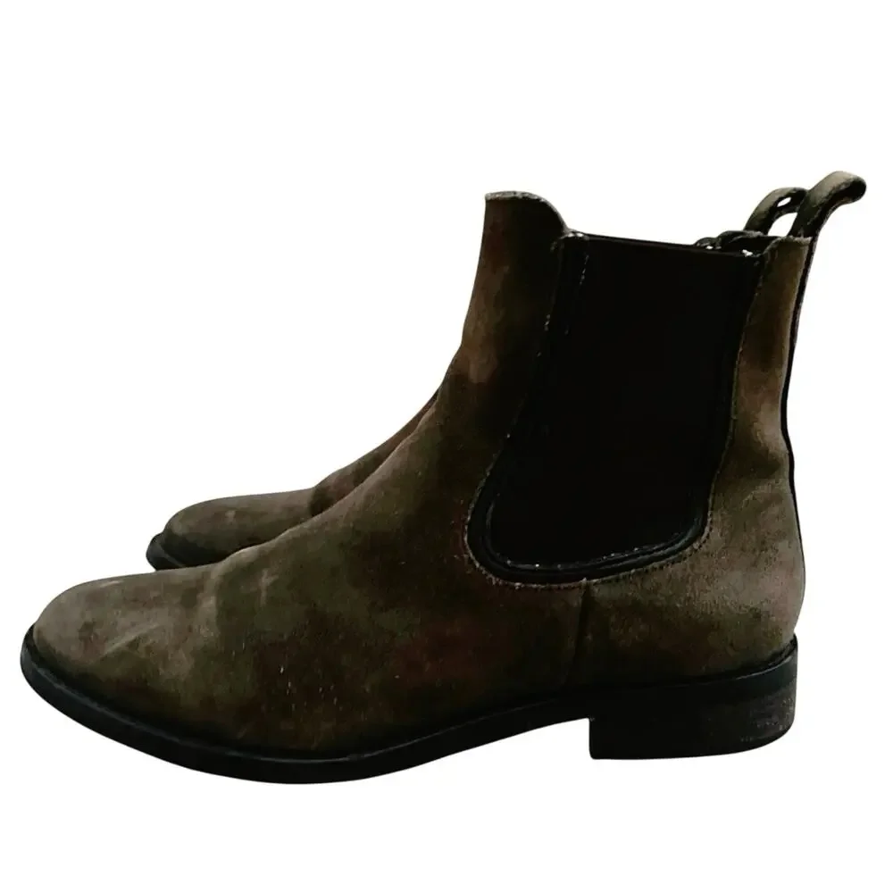 Thursday Boot Co Women’s 8.5 Brown Suede Duchess Chelsea Ankle Boots Handmade